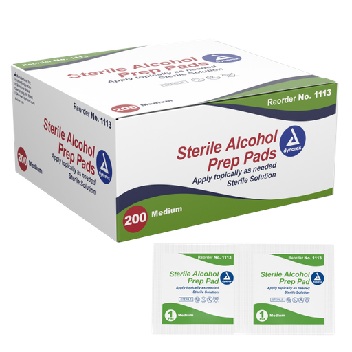 [1113] Dynarex Sterile Alcohol Prep Pad (MEDIUM)