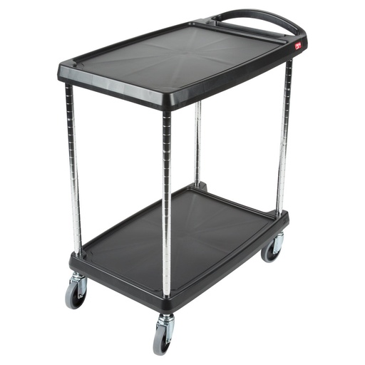 [MY1627-24BL] Metro MyCart 2-Shelf Utility Cart (16 x 27") - BLACK