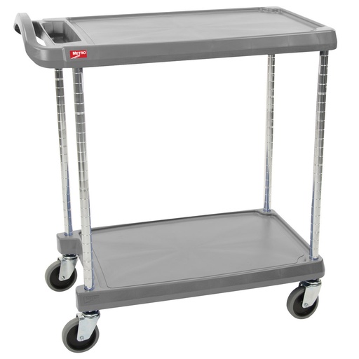 [MY1627-24G] Metro MyCart 2-Shelf Utility Cart (16x27") - GREY