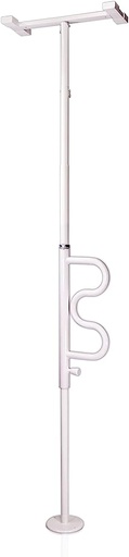 [1100-W] Stander Security Pole & Curve Grab Bar