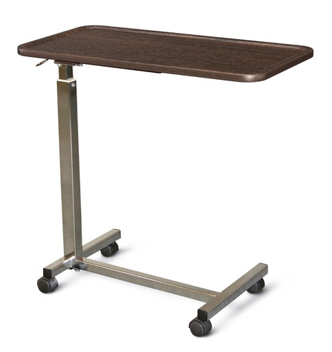 [MDRAHOBT150WT] THERMOFOIL OVERBED TABLE, WALNUT