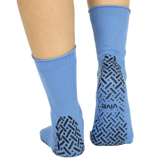 [LVA1043BLU] Vive Non-Slip Socks Blue