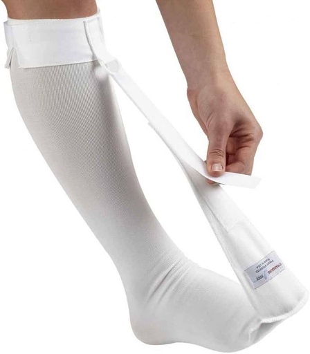 [1230] Strassburg Sock for Plantar Fasciitis, White, Size Large