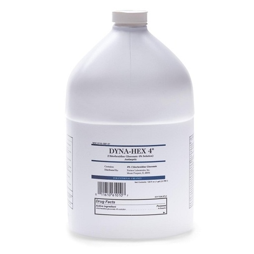 [MDS098730] Dyna-Hex 4% chlorohexidine gluconate Foaming Wash, 128oz 