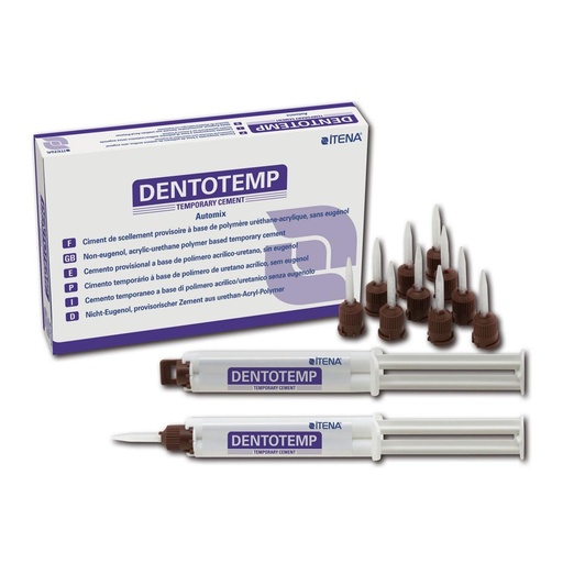 [DTCA1-5] Itena Dentotemp Long-Term Temporary Cement (Special Implant) - PACK OF 1 (5ML) AUTOMIX SYRINGE & 5 MIXING TIPS